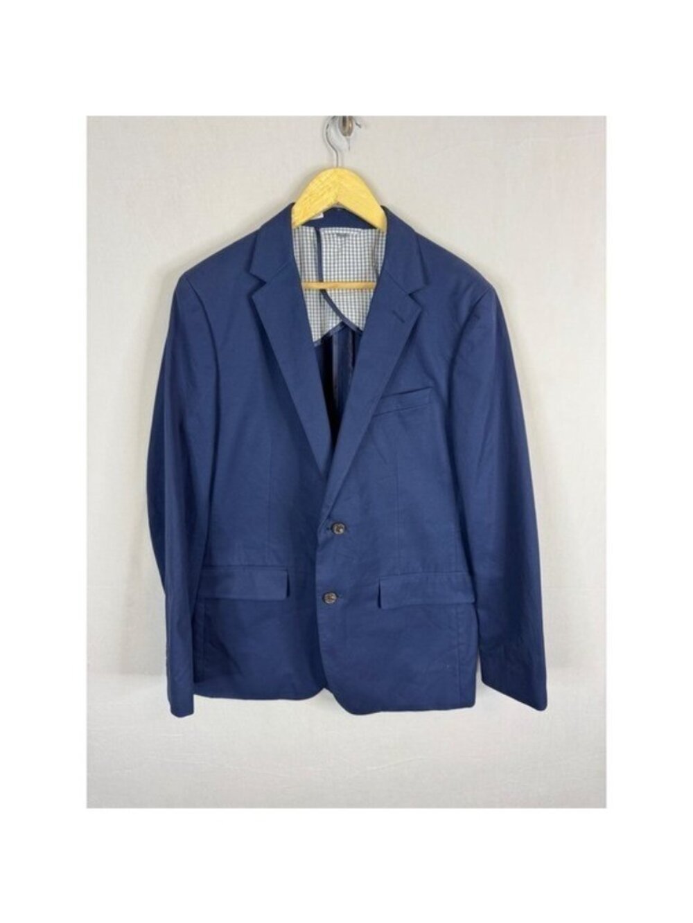 Bonobos Slim Fit Unconstructed Blazer Navy Blue 100% Cotton Men 42R